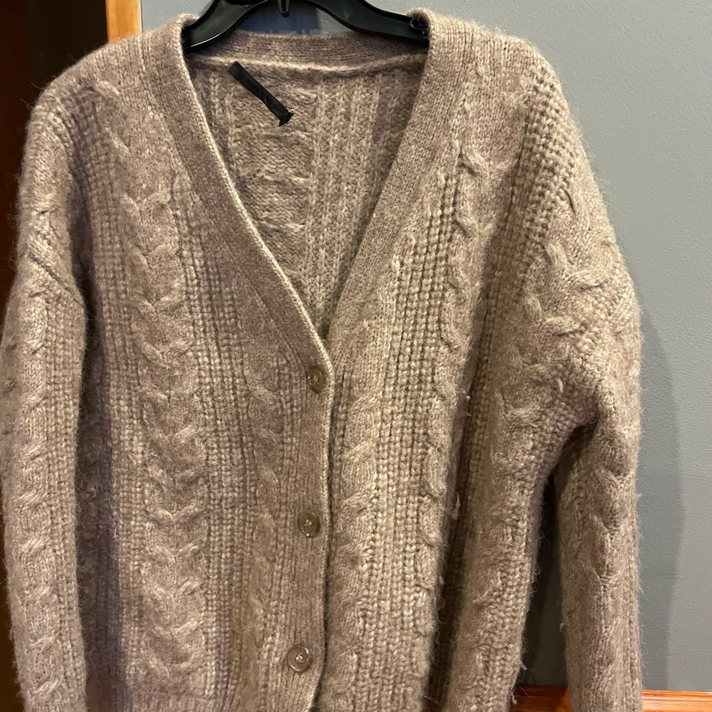 Cable cocoon cardigan